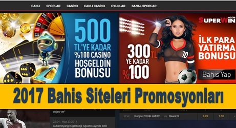 2017 Bahis Siteleri Promosyonları